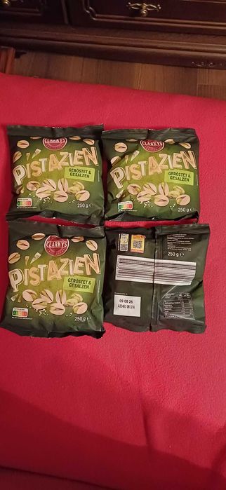 Pistacje z solą 250 gram 4 paczki pakiet 1 kg