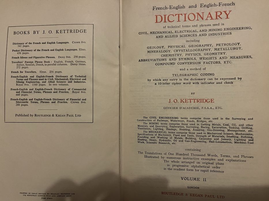 French-English and English-French Doctionary