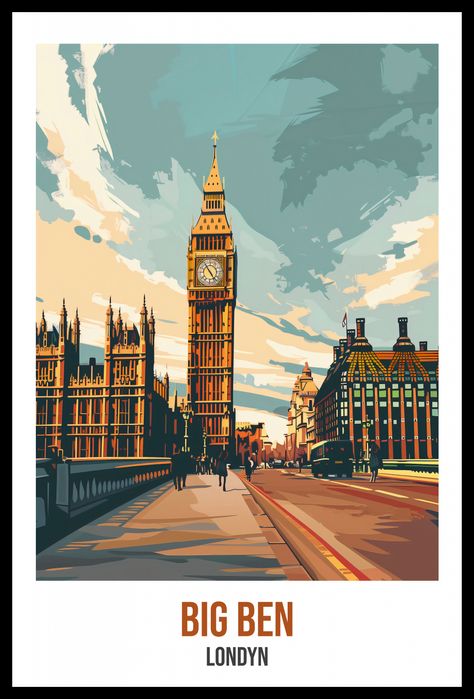 Plakat 40x60cm Big Ben