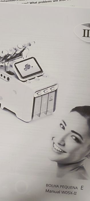 Manual de máquina de Hydrafacial novo