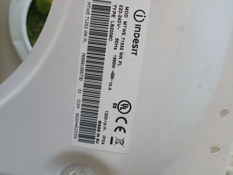 Części do pralki Indesit MTWE