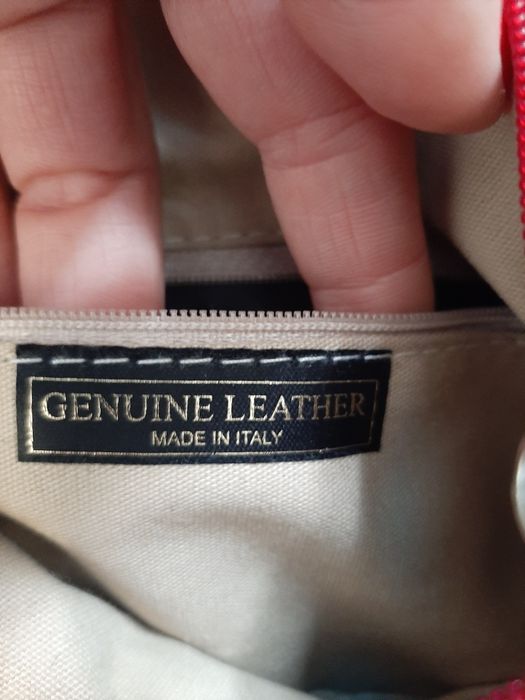 Oryginalna skórzana torba Genuine Leather skóra naturalna