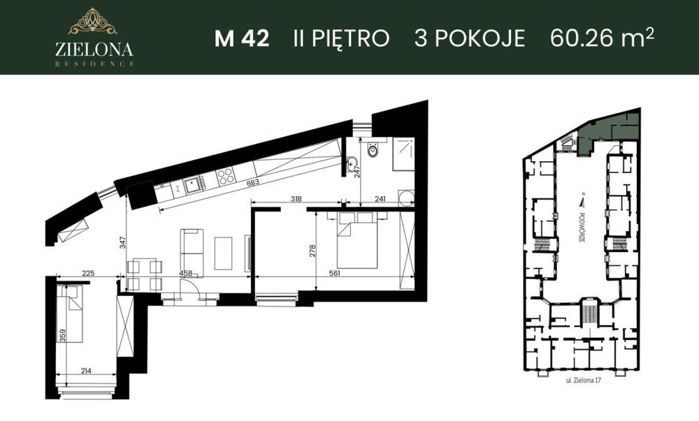 3 pokoje | Widok na Zielone Patio | Centrum