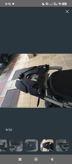 BMW top case e suporte