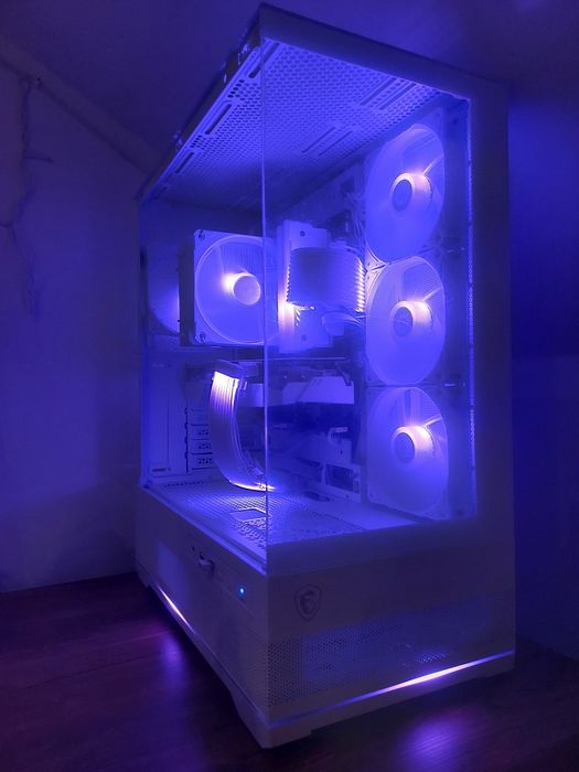 OKAZJA - Komputer gamingowy – Ryzen 5 / RTX / 16GB / Biały zestaw ARGB