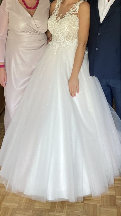 Suknia ślubna MS Moda Alisa Princessa Księzniczka 36