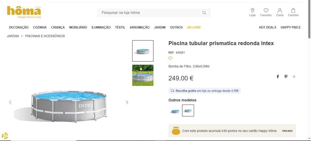 PISCINA INTEX 366X366 CM NOVA