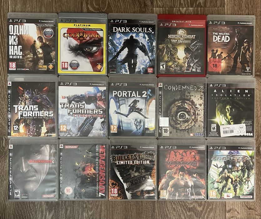Диски Sony playstation 3 ps3 лицензия, игры.