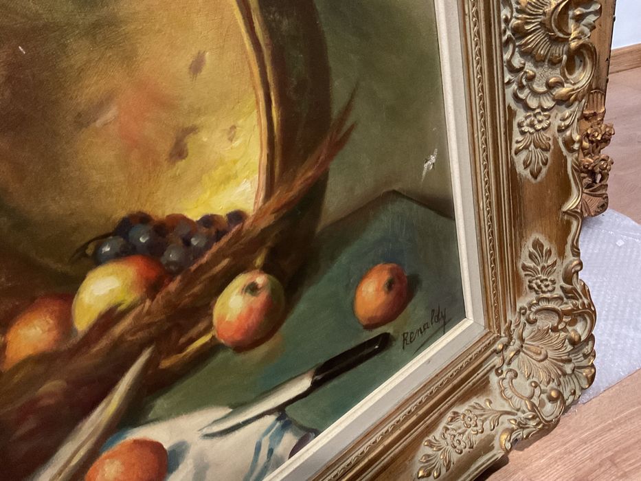 Quadro oleo peça com 140x90 cm