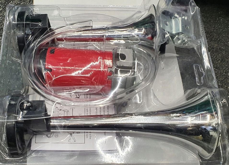 Klakson Syrena Podwójna Fanfara Sygnał Bardzo Mocny Tir 12V 140Db
