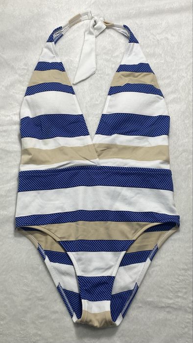 Andres Sarda  strój kąpielowy ,nowy POP 70B- paski niebieski,biały