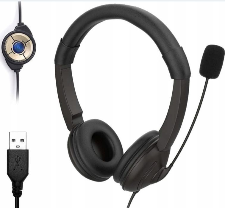 Słuchawki  z  Mikrofonem NEW BEE Headset
Wystarczy podłączyć za pomocą