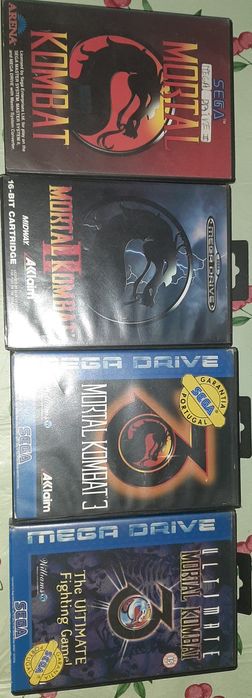 Colecção Mortal Kombat para Mega Drive MK 1, MK 2,MK 3, Ultimate MK 3