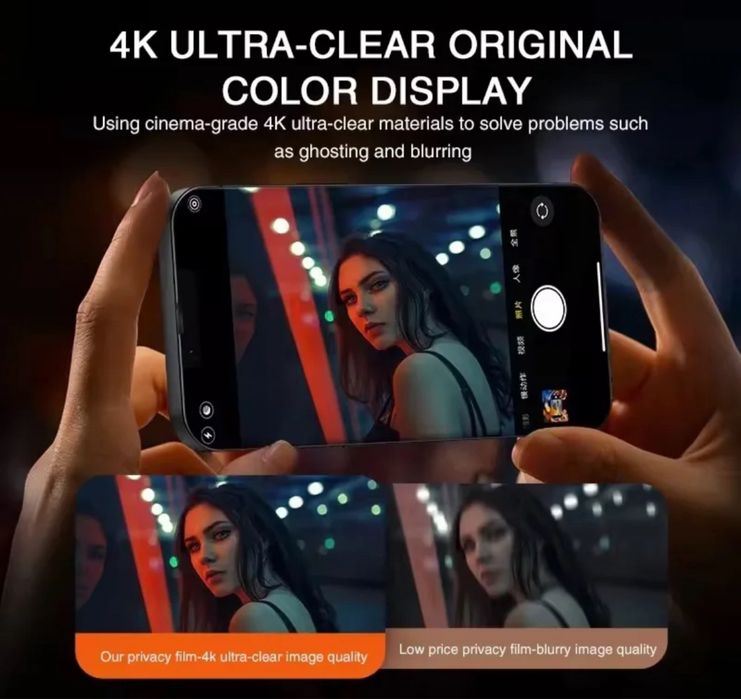 Защитное стекло на iPhone 13 (противошпионское)