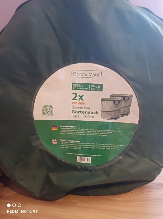 Dwie Torby,pojemniki ogrodowy firmy GardenMate