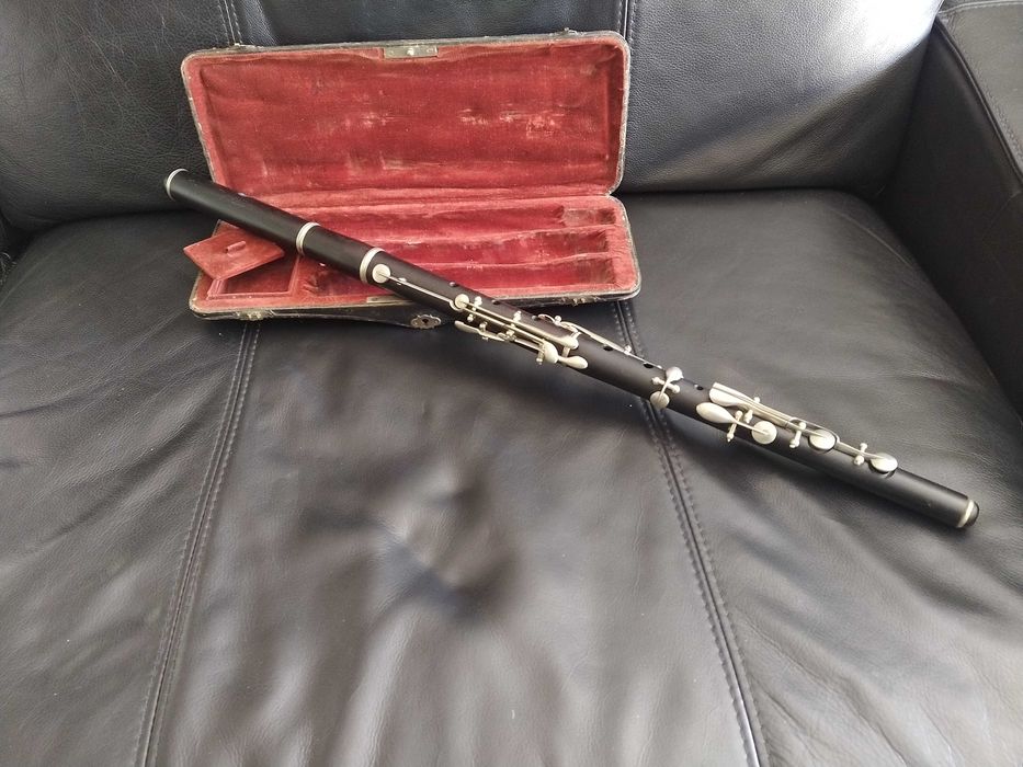RESERVADA Flauta transversal madeira  ébano. 4 partes Estojo original