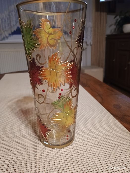 Szklany wazon - lata 60-te