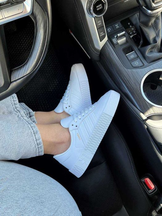 Жіночі кросівки Adidas Samba White | БазовіАдідас Самба білі