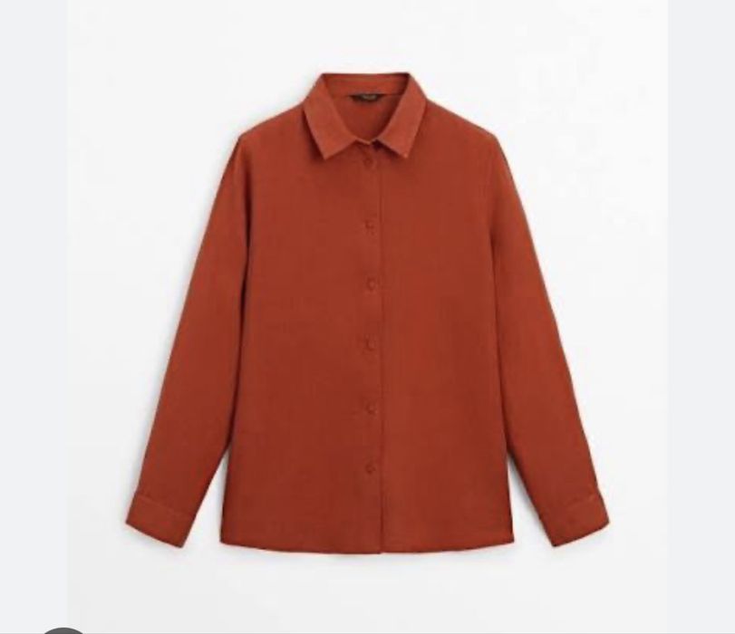 Рубашка женская Massimo dutti лен, блуза, сорочка