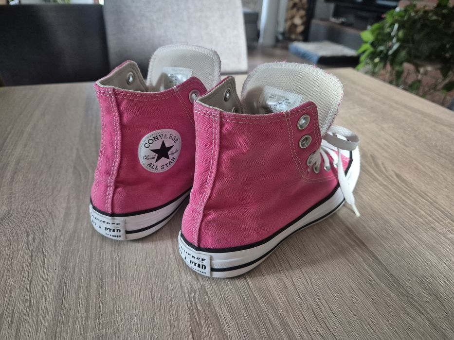 Trampki Converse rozm 36, wkładka 22,5 różowe