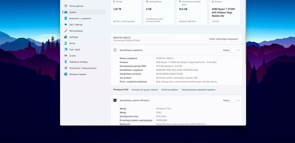ASUS tuf gaming fx705d | Ryzen 7-3750H | 16gb RAM | GTX 1660 TI
