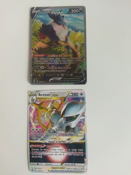 Cartas Pokémon usadas