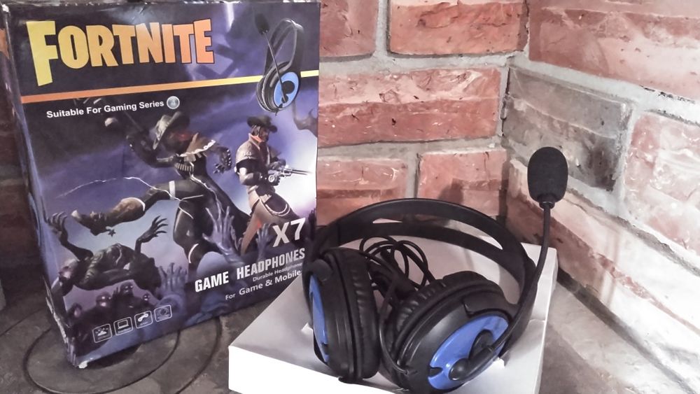 Навушники ігрові накладні Fortnite X7 Game Headphones наушники игровые