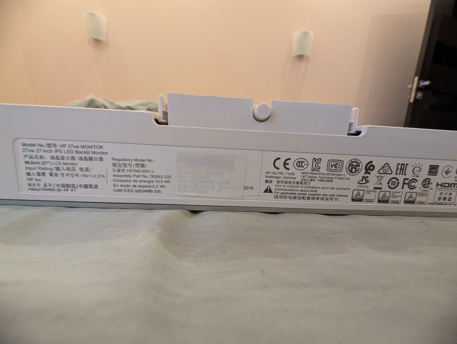 Монітор 27'' HP 27xw