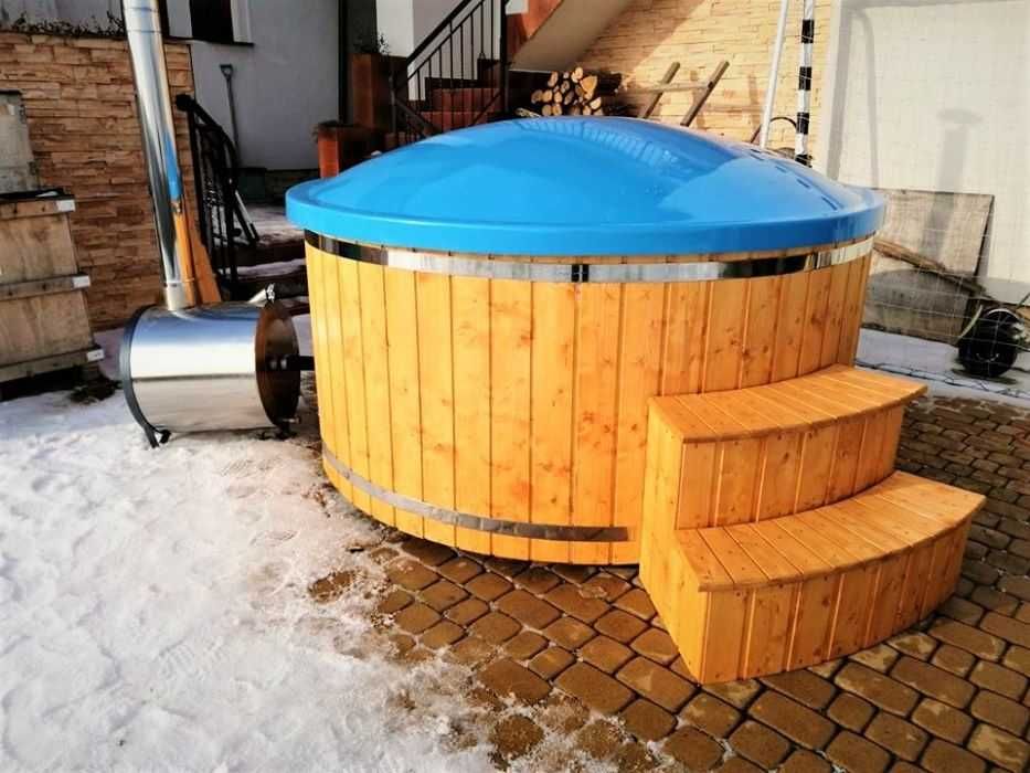 Nowa powystawowa balia ogrodowa z piecem zewnętrznym