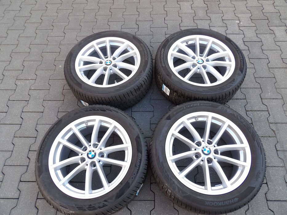 koła aluminiowe 17 bmw + czujniki 225/50r17 hankook zima
