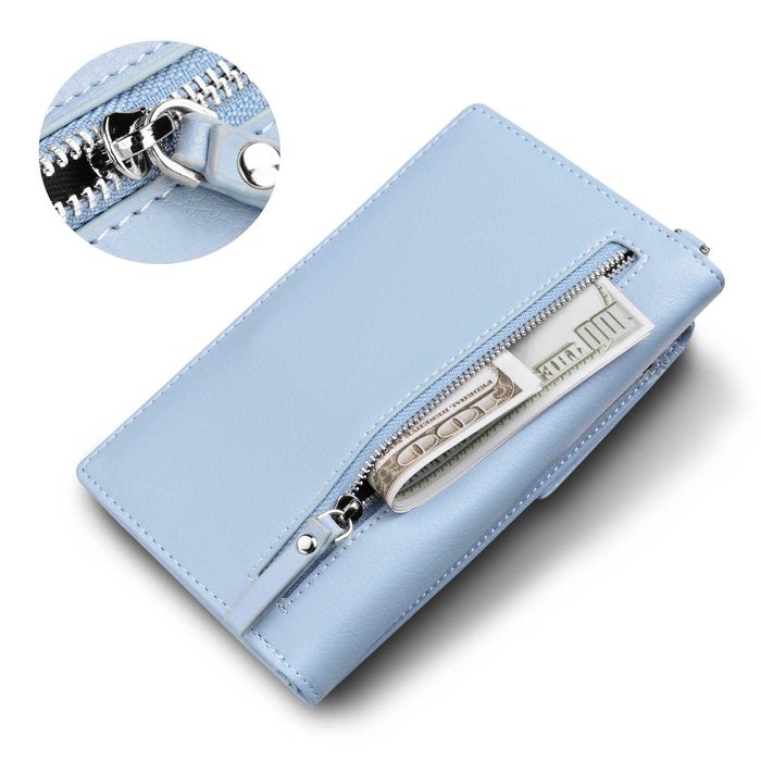 DF19 Damski Portfel Na Telefon Mała Kopertówka Etui Pojemna 3w1