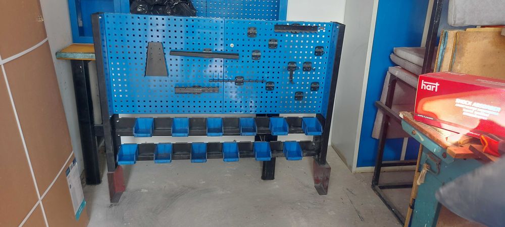 tablica narzędziowa warsztatowa 140 cm + zawieszki i listwy