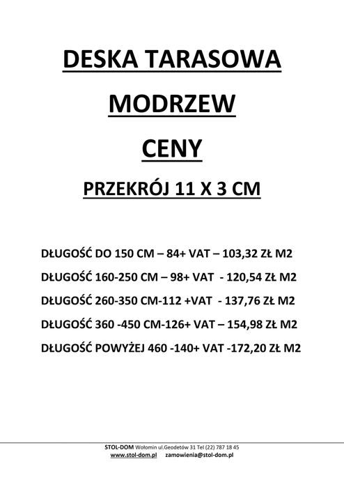 Deska Tarasowa Modrzew Tarasy Drewniane Montaż