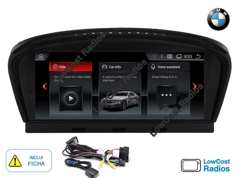 *(NOVO) Auto Rádio GPS ANDROID BMW E60, E61, E90, E91 (Série 3 e 5) | CARPLAY • ANDROID AUTO