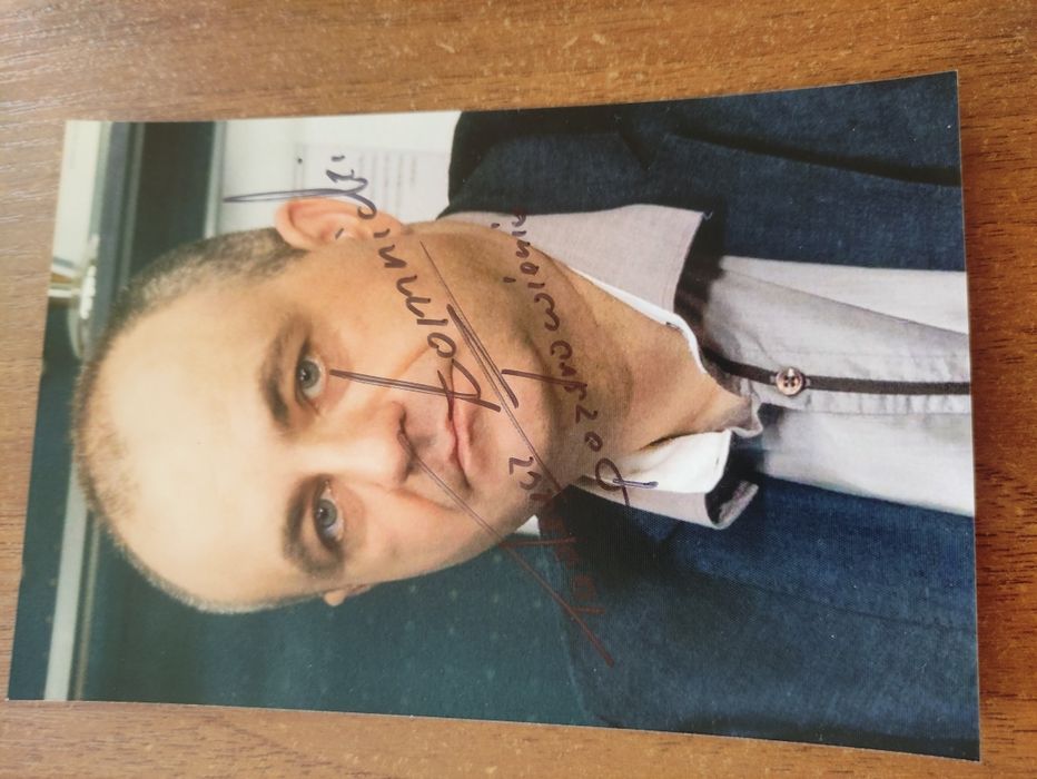 Autograf, podpis Tadeusz Piotr Łomnicki Kolekcja Aktor PL TV Telewizja