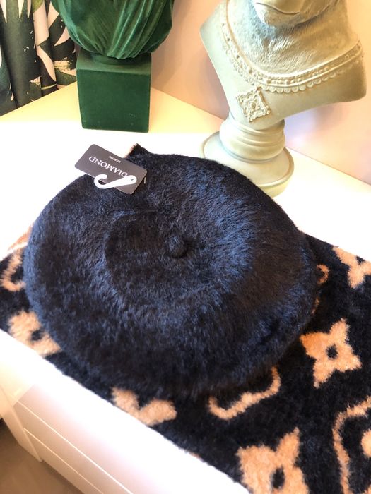 Czapka beret alpaka czarny