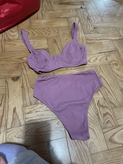 Biquini cor de rosa brasileiro S loja três