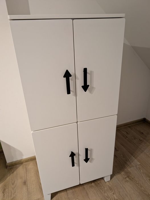 Ikea Smastad/ Platsa szafka biała 60x57x63 cm -2szt