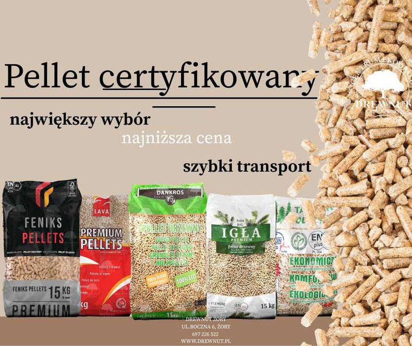 pellet NAJTAŃSZY również A1 A2 Olczyk Lava Drewnut Wirex