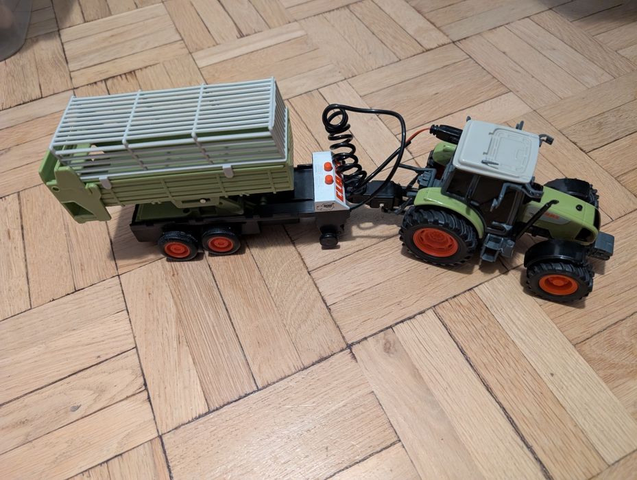 Traktor Dickie Claas Ares z przyczepą