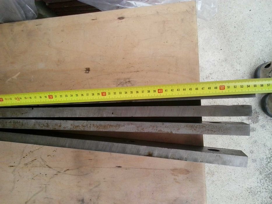 Noże gilotyna stal szybkotnąca do blachy rębak -komplet