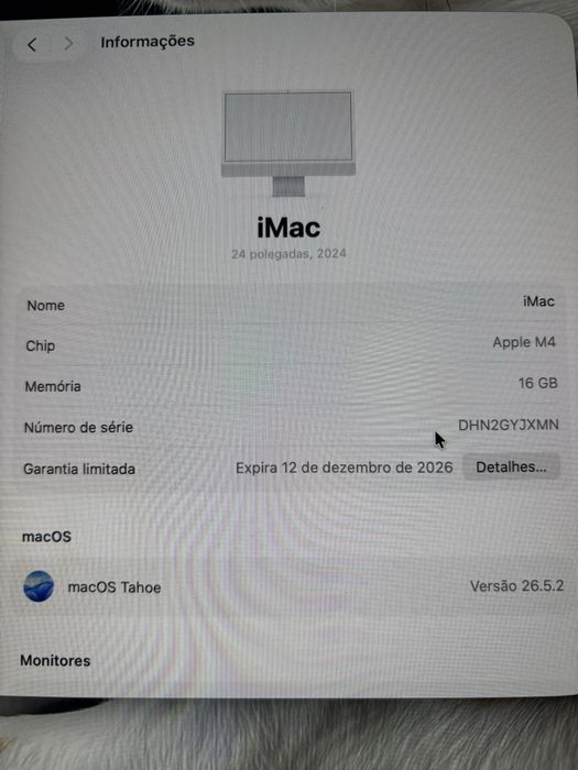 IMac M4 com garantia