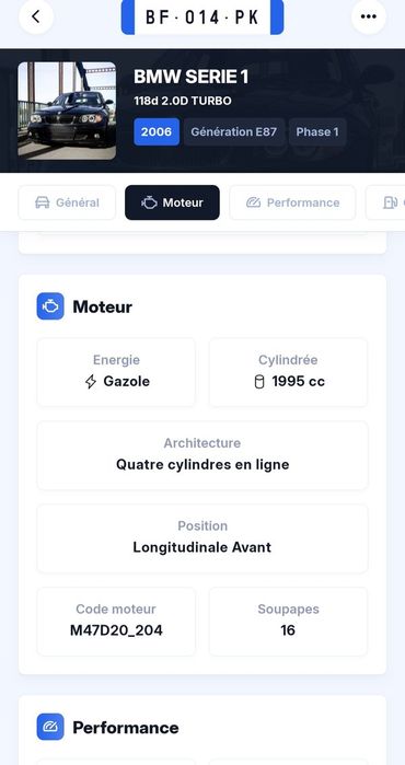 Motor BMW 120d M47D204