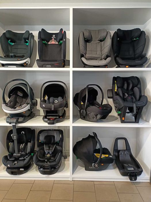 FOTELIKI DO AUTA Fotelik Samochodowy Isofix Na Pasy ODCHYLANY Obrotowy