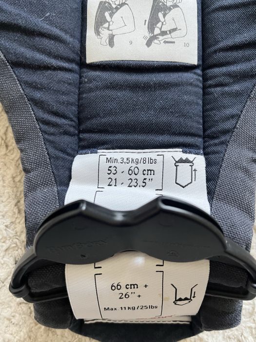 BabyBjorn, Original Cotton, nosidełko 3,5-11 kg