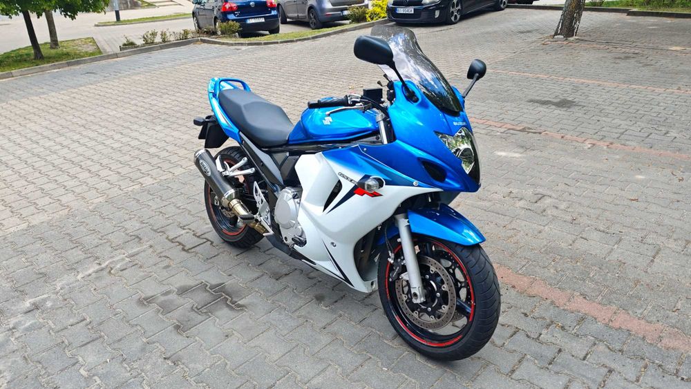 Suzuki GSX650f autoalarm wydech Shark