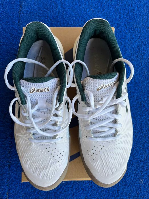 Sapatilhas de Padel ASICS Gel-Challenger 14 CLAY - White/Saxon Green