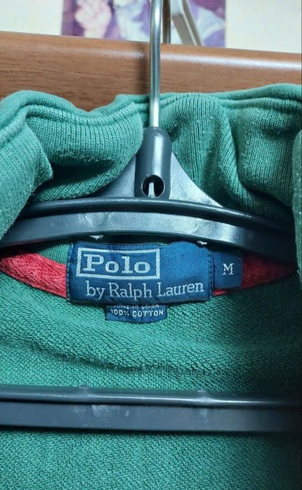 Кофта Ральф Лорен 1/3 зип свитшот Атидас