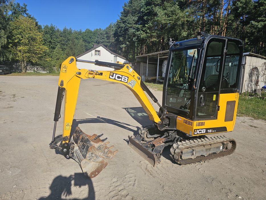 Minikoparka JCB 16C-1, 2022r, 550mth! 3 łyżki, jak 8018, ec18, kx016