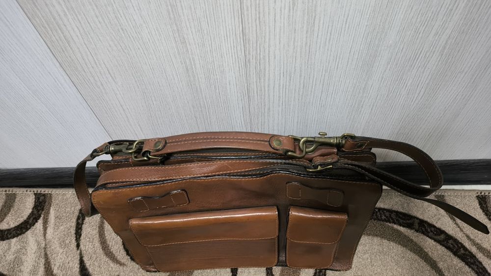 Деловой кожаный портфель Linea Italian